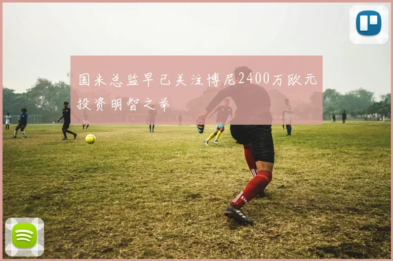 国米总监早已关注博尼2400万欧元投资明智之举